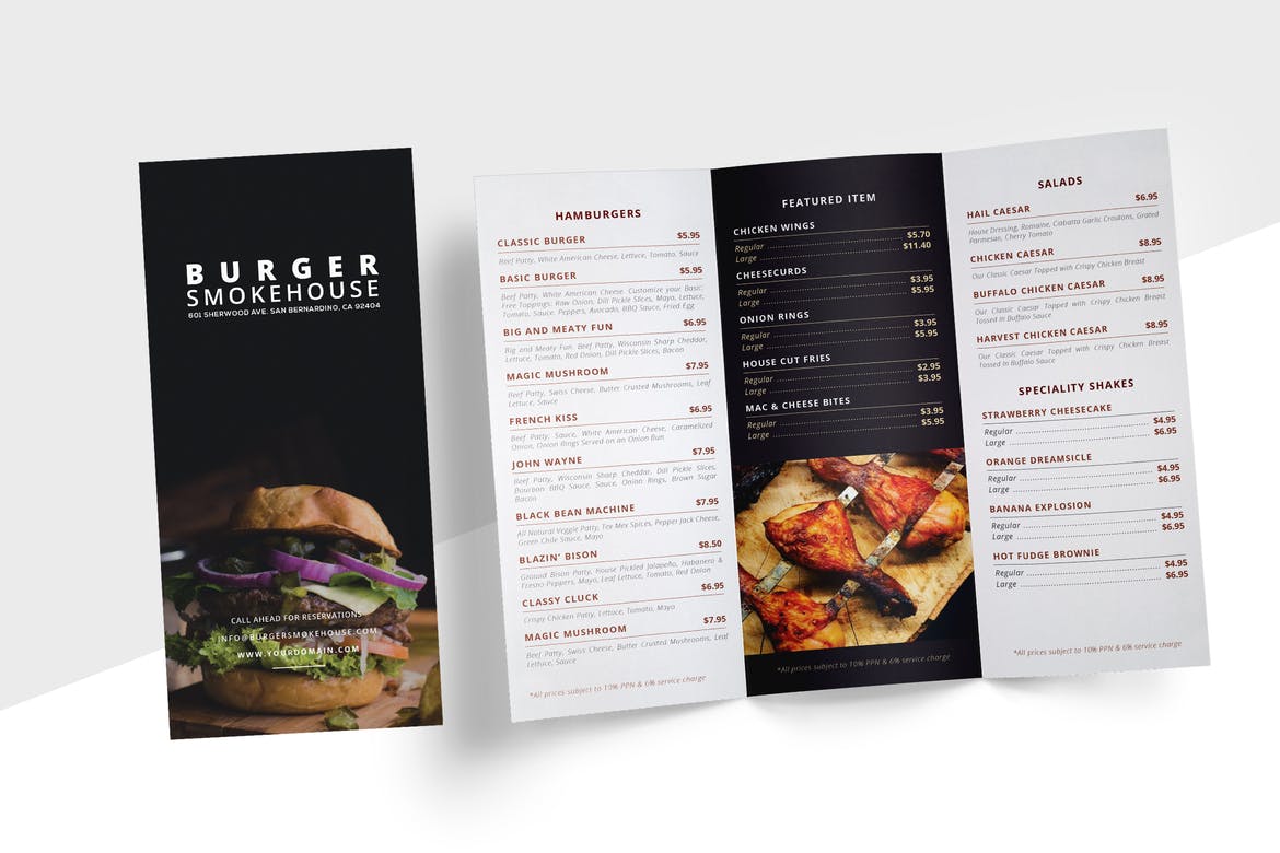 Tri-Fold Menu | Rush Flyer Printing